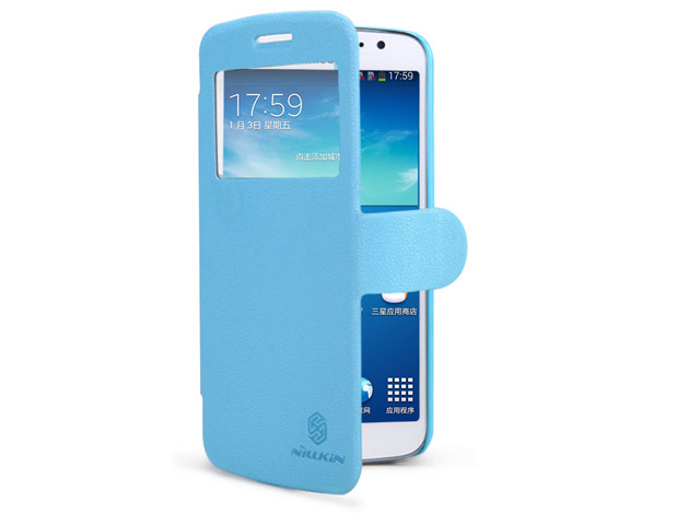 Чехол Nillkin Fresh Series Leather case для Samsung Galaxy Grand 2 G7106 (голубой, кожаный)