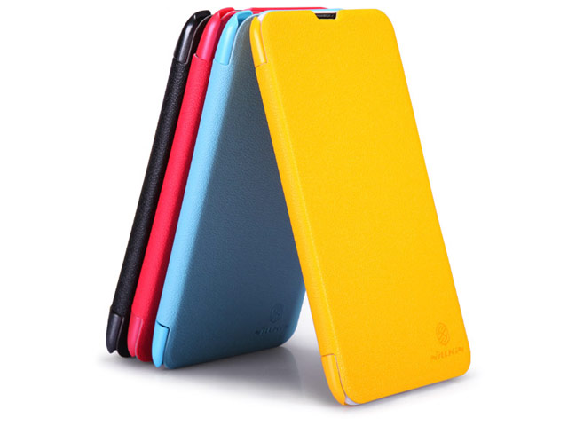 Чехол Nillkin Fresh Series Leather case для Nokia Lumia 1320 (голубой, кожаный)