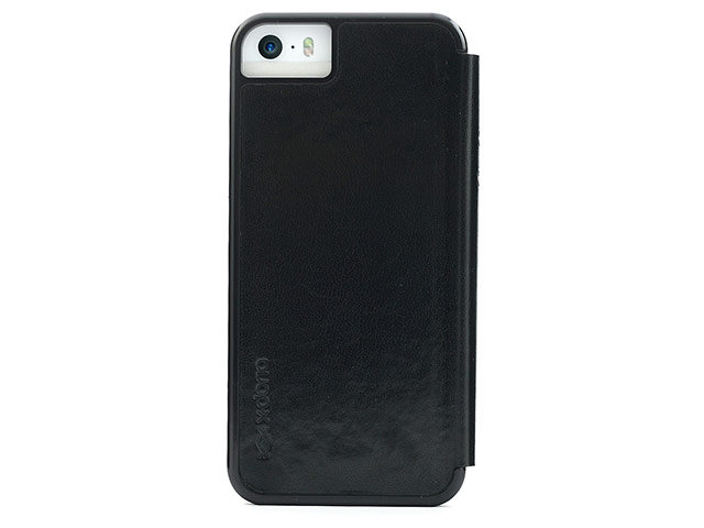 Чехол X-doria Dash Folio Case для Apple iPhone 5/5S (черный, кожаный)