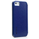 Чехол X-doria Dash Folio Case для Apple iPhone 5/5S (синий, кожаный)