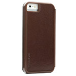 Чехол X-doria Dash Folio Case для Apple iPhone 5/5S (коричневый, кожаный)