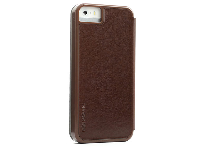 Чехол X-doria Dash Folio Case для Apple iPhone 5/5S (коричневый, кожаный)