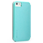Чехол X-doria Dash Folio Case для Apple iPhone 5/5S (голубой, кожаный)