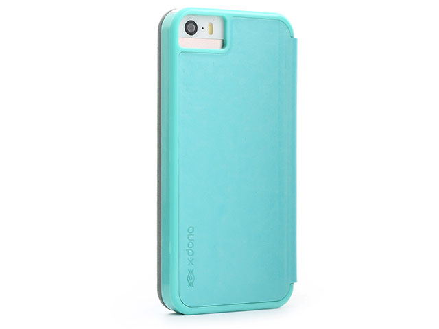 Чехол X-doria Dash Folio Case для Apple iPhone 5/5S (голубой, кожаный)