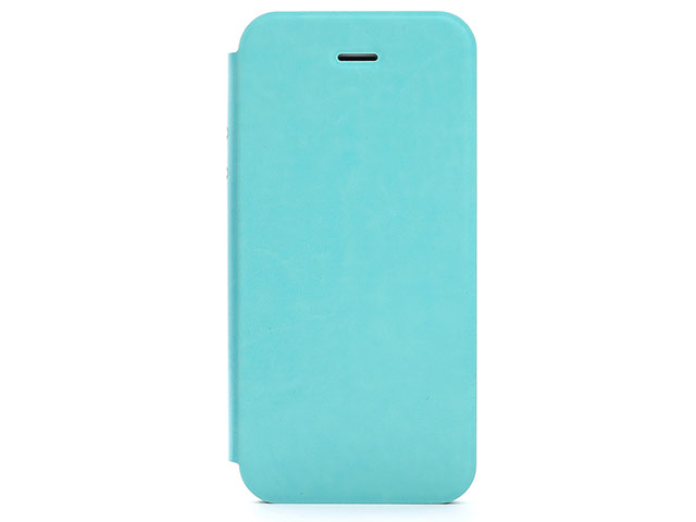 Чехол X-doria Dash Folio Case для Apple iPhone 5/5S (голубой, кожаный)
