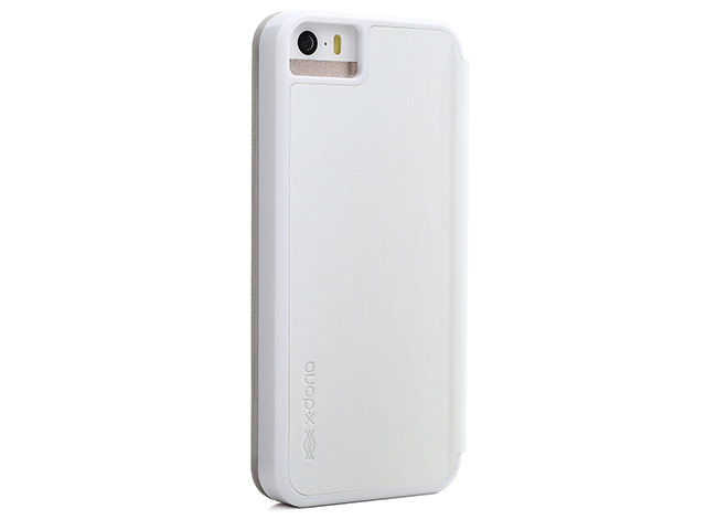Чехол X-doria Dash Folio Case для Apple iPhone 5/5S (белый, кожаный)