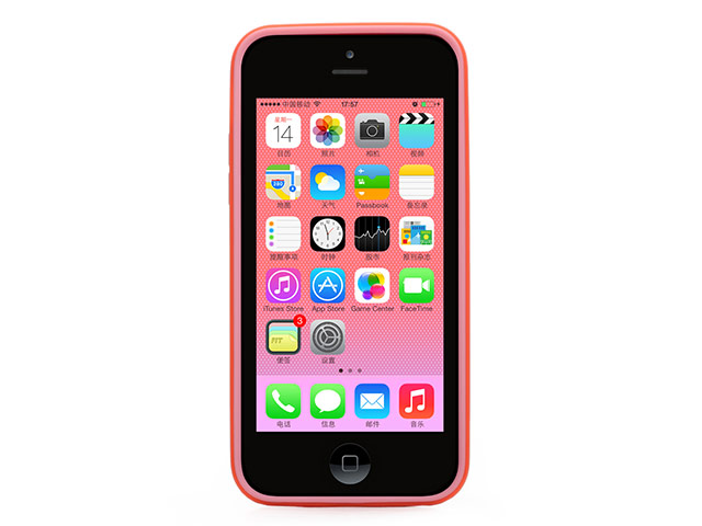 Чехол X-doria Bump Solid Case для Apple iPhone 5C (красный, пластиковый)