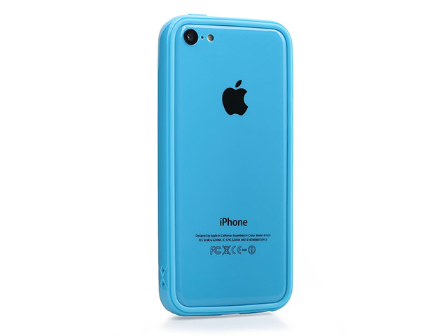 Чехол X-doria Bump Solid Case для Apple iPhone 5C (голубой, пластиковый)