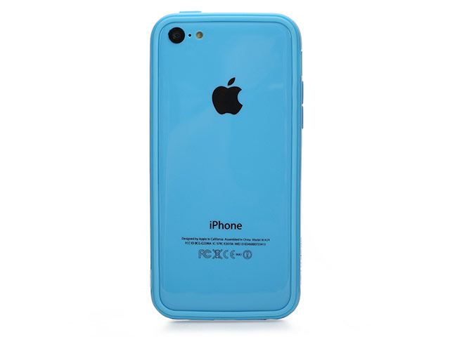 Чехол X-doria Bump Solid Case для Apple iPhone 5C (голубой, пластиковый)