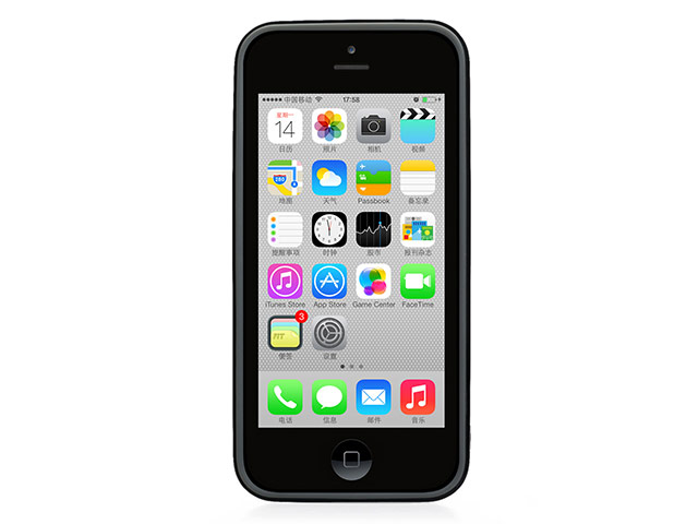 Чехол X-doria Bump Solid Case для Apple iPhone 5C (черный, пластиковый)