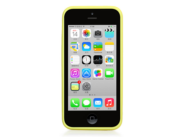 Чехол X-doria Bump Solid Case для Apple iPhone 5C (желтый, пластиковый)