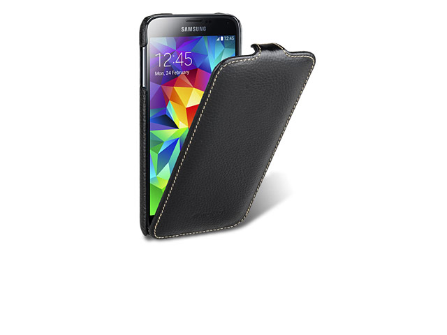 Чехол Melkco Premium Jacka Type Case для Samsung Galaxy S5 i9600 (черный, кожаный)