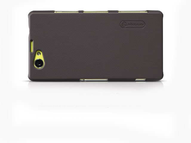 Чехол Nillkin Hard case для Sony Xperia Z1 compact (темно-коричневый, пластиковый)
