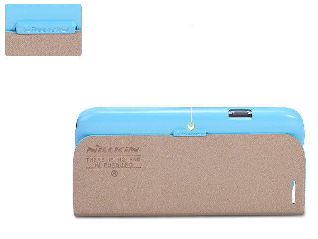 Чехол Nillkin Fresh Series Leather case для Samsung Galaxy Grand Neo i9060 (голубой, кожаный)