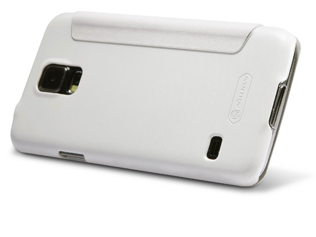 Чехол Nillkin Sparkle Leather Case для Samsung Galaxy S5 i9600 (белый, кожаный)