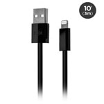 USB-кабель X-Doria Fuse XL Lightning Cable (черный, 3 м, Lightning, MFi)