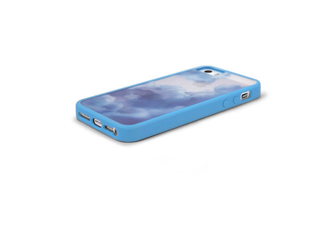 Чехол X-doria Scene Plus Case для Apple iPhone 5/5S (Blue Clouds, пластиковый)