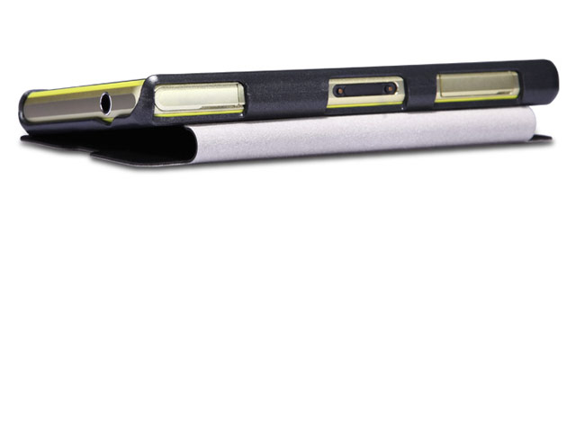 Чехол Nillkin Sparkle Leather Case для Sony Xperia Z1 compact M51W (черный, кожаный)