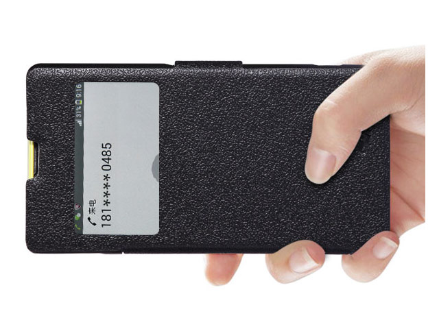 Чехол Nillkin Fresh Series Leather case для Sony Xperia Z1 compact M51W (черный, кожаный)