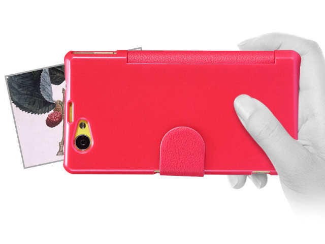 Чехол Nillkin Fresh Series Leather case для Sony Xperia Z1 compact M51W (красный, кожаный)