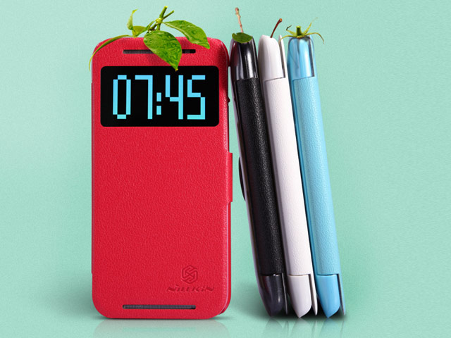 Чехол Nillkin Fresh Series Leather case для HTC new One (HTC M8) (красный, кожаный)