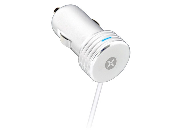 Зарядное устройство Dexim USB Car Charger универсальное (microUSB, 1А, автомобильное, белое)