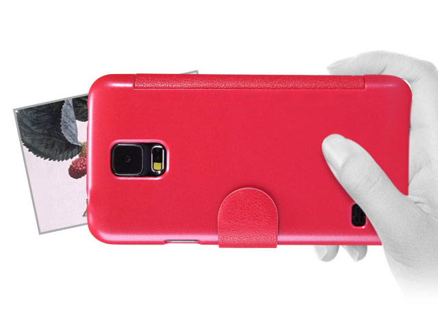 Чехол Nillkin Fresh Series Leather case для Samsung Galaxy S5 SM-G900 (красный, кожаный)