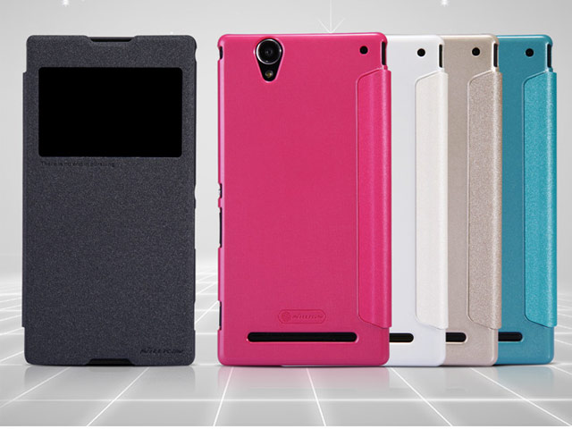 Чехол Nillkin Sparkle Leather Case для Sony Xperia T2 Ultra XM50h (черный, кожаный)