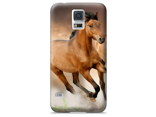 Чехол Yotrix ArtCase для Samsung Galaxy S5 SM-G900 (рисунок Лошади, пластиковый)