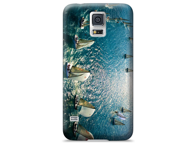 Чехол Yotrix ArtCase для Samsung Galaxy S5 SM-G900 (рисунок Парусные яхты, пластиковый)