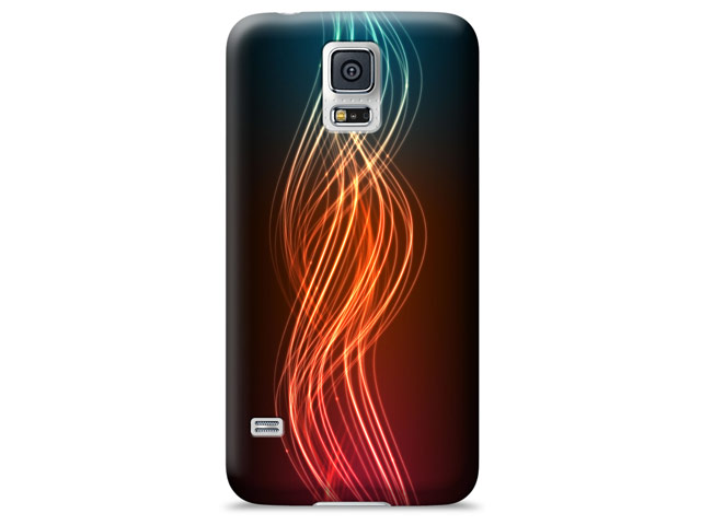 Чехол Yotrix ArtCase для Samsung Galaxy S5 SM-G900 (рисунок Пламя, пластиковый)