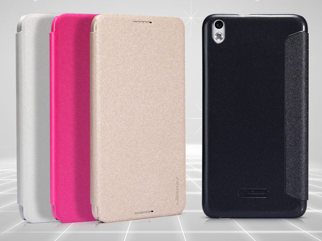 Чехол Nillkin Sparkle Leather Case для HTC Desire 816 (золотистый, кожаный)