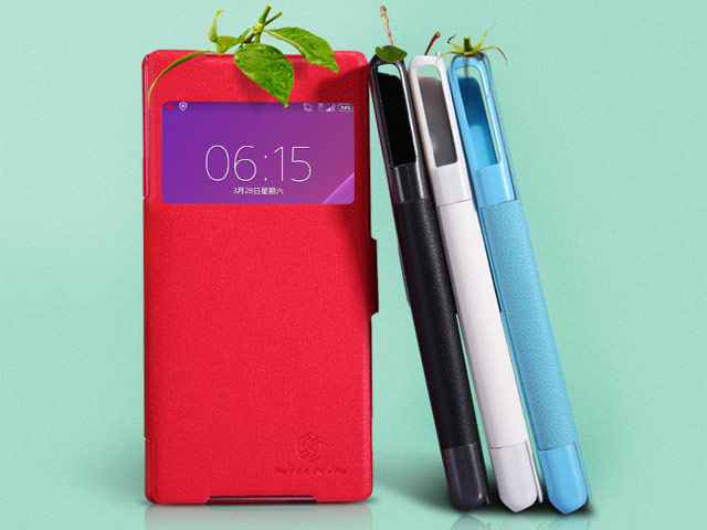 Чехол Nillkin Fresh Series Leather case для Sony Xperia Z2 L50t (белый, кожаный)