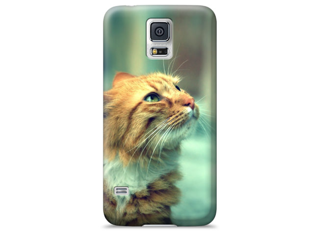 Чехол Yotrix ArtCase для Samsung Galaxy S5 SM-G900 (рисунок Кот, пластиковый)