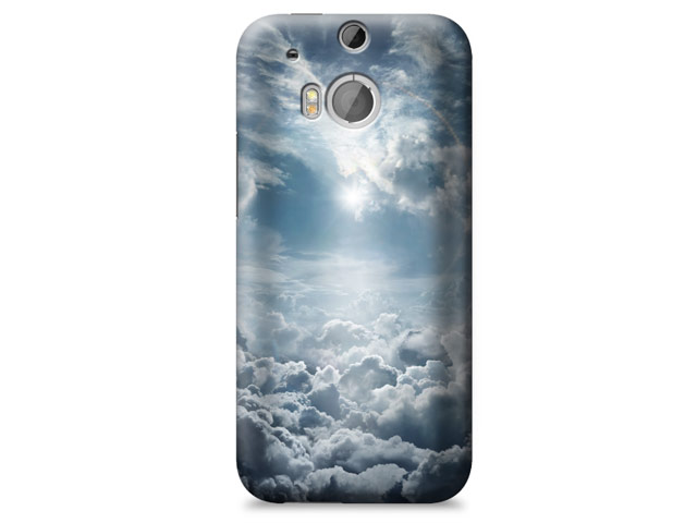 Чехол Yotrix ArtCase для HTC new One (HTC M8) (рисунок Облака, пластиковый)