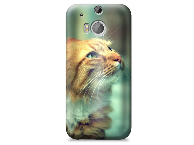 Чехол Yotrix ArtCase для HTC new One (HTC M8) (рисунок Кот, пластиковый)