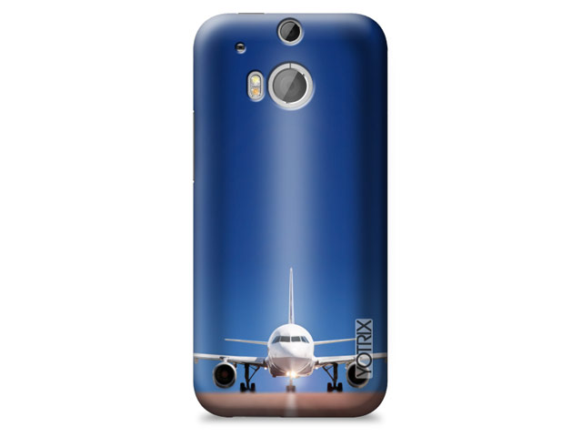 Чехол Yotrix ArtCase для HTC new One (HTC M8) (рисунок Самолет, пластиковый)