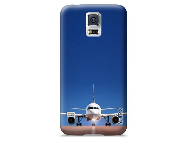 Чехол Yotrix ArtCase для Samsung Galaxy S5 SM-G900 (рисунок Самолет, пластиковый)