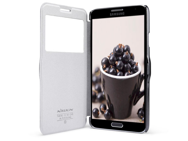 Чехол Nillkin Fresh Series Leather case для Samsung Galaxy Note 3 Neo N7505 (черный, кожаный)