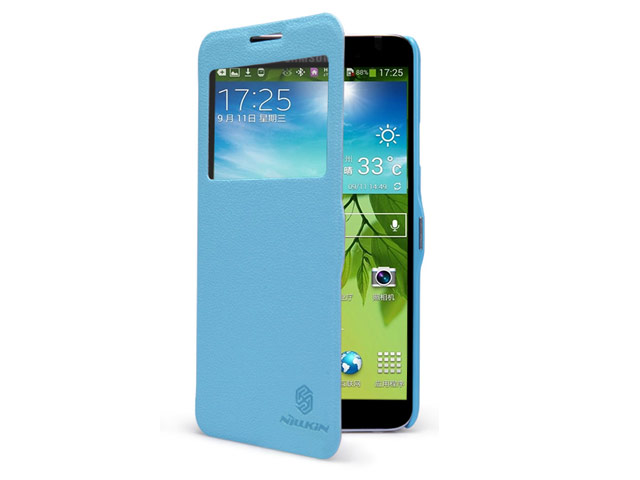 Чехол Nillkin Fresh Series Leather case для Samsung Galaxy Note 3 Neo N7505 (голубой, кожаный)