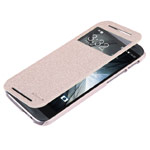 Чехол Nillkin Sparkle Leather Case для HTC new One (HTC M8) (золотистый, кожаный)
