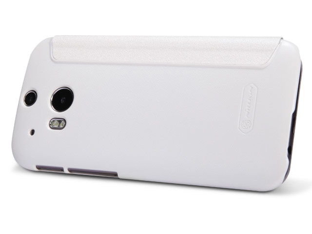 Чехол Nillkin Sparkle Leather Case для HTC new One (HTC M8) (белый, кожаный)