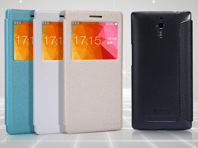 Чехол Nillkin Sparkle Leather Case для OPPO Find 7 X9007 (черный, кожаный)