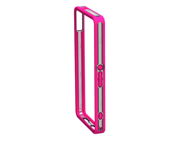 Чехол X-doria Bump Case для Sony Xperia Z1 compact M51W (розовый, пластиковый)