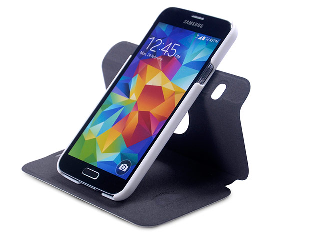 Чехол X-doria Dash Folio Spin case для Samsung Galaxy S5 SM-G900 (белый, кожаный)