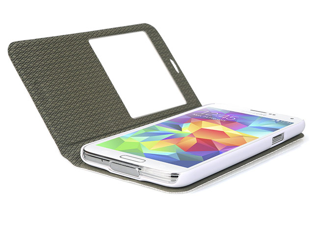 Чехол X-doria Dash Folio One case для Samsung Galaxy S5 SM-G900 (белый, кожаный)