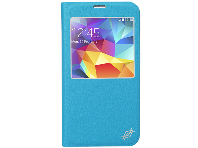 Чехол X-doria Dash Folio One case для Samsung Galaxy S5 SM-G900 (голубой, кожаный)