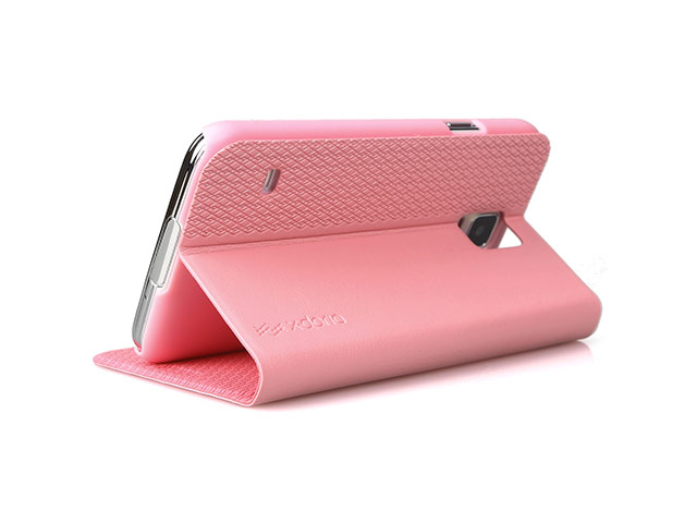 Чехол X-doria Dash Folio One case для Samsung Galaxy S5 SM-G900 (розовый, кожаный)