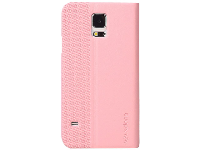 Чехол X-doria Dash Folio One case для Samsung Galaxy S5 SM-G900 (розовый, кожаный)