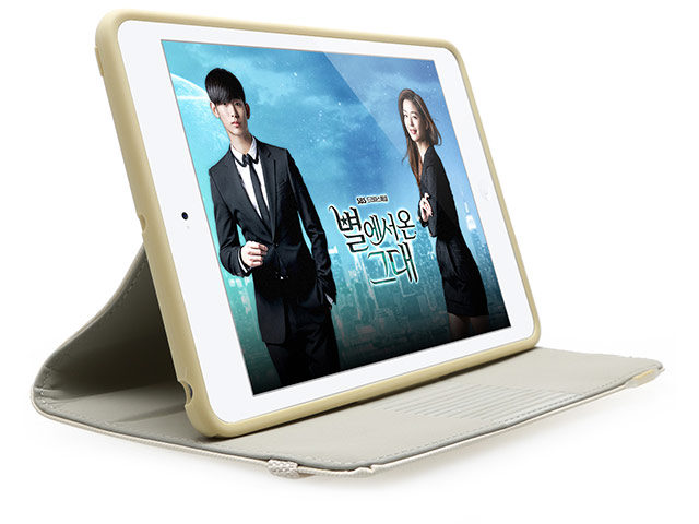 Чехол X-doria SmartStyle Slim case для Apple iPad Air (белый, матерчатый)